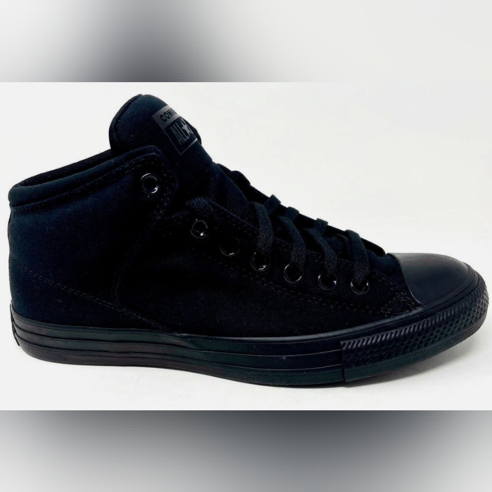 Converse Chuck Taylor High Street Hi 'Triple Black' Sneakers Size M8 W10 N/Box - Picture 6 of 12